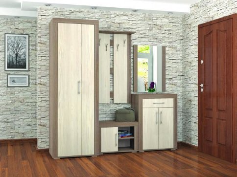 Модульная Прихожая «Галант» (Композиция 2) - Модульная Прихожая «Галант» (Композиция 2)