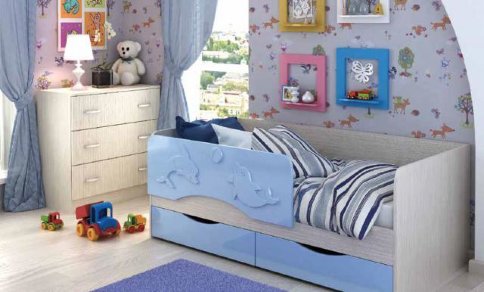 Кровать детская «Андрей 813» МДФ (1800 мм) - Кровать детская «Андрей 813» МДФ (1800 мм)